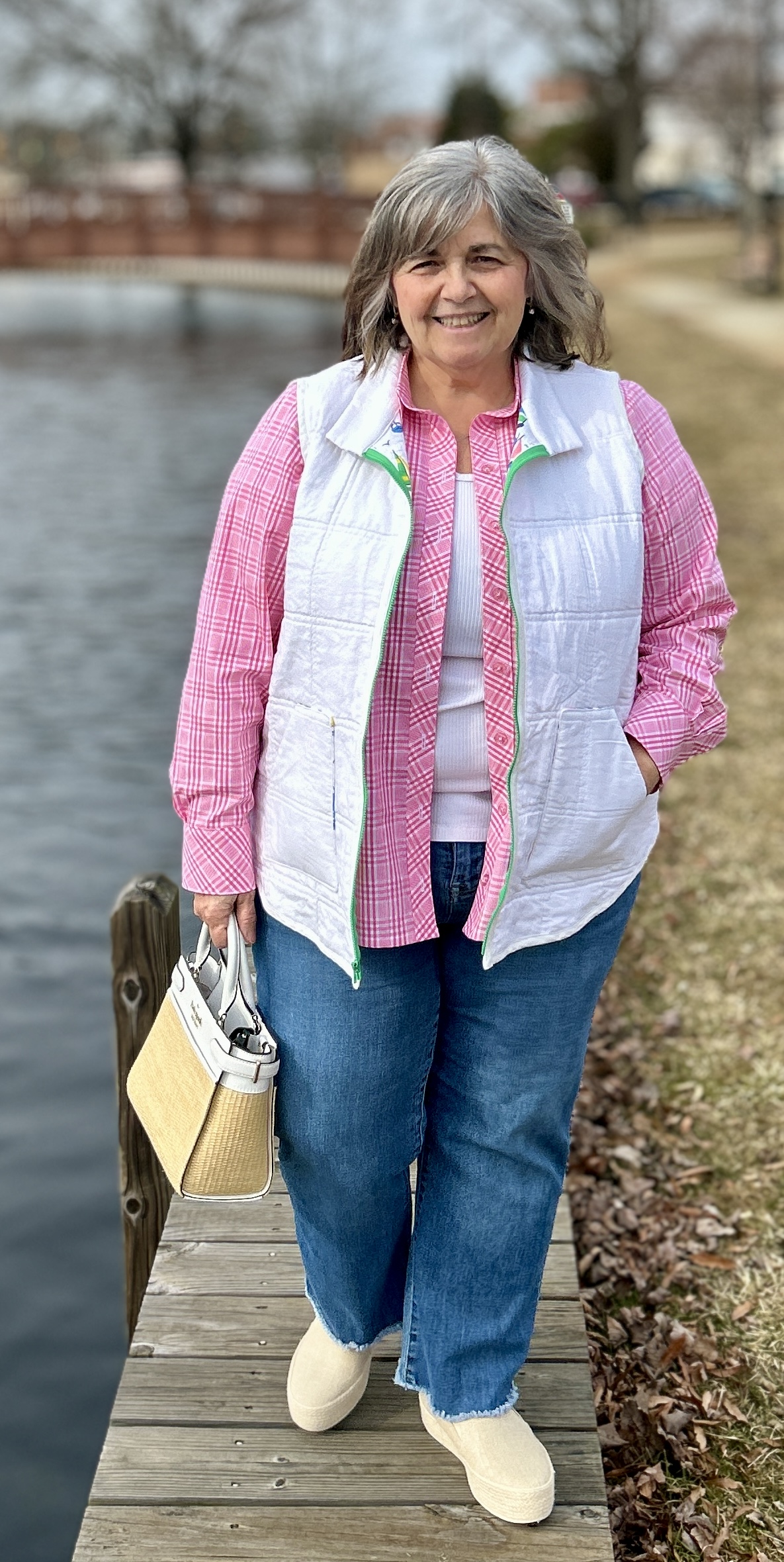 【新品未使用】ENFOLD CHECK-QUILT VEST ENFOLD - CHECK-QUILT VEST / 中綿ベスト / グリーン / 24AW | LATIN EVE